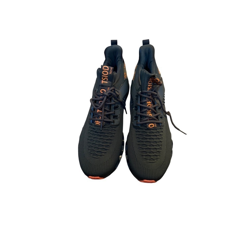 TSIODFO Men's Black Orange Athletic Running Fashion Sneakers Shoes